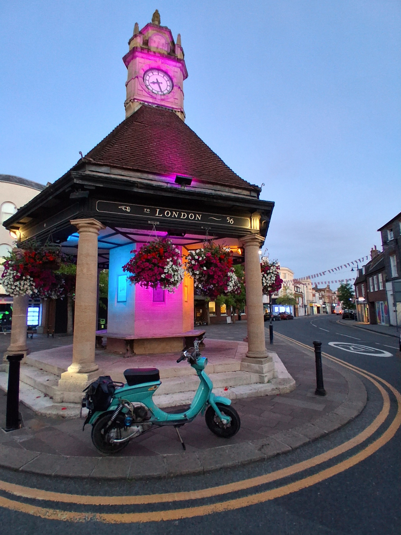 Gary Nash at Newbury Market Square during the 2025 100 Landmark Challenge
